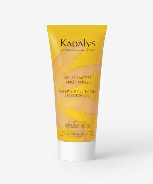 Gelée nacrée corps après-soleil à la banane jaune Hydramuse | KADALYS